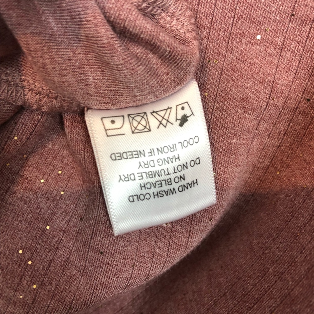 Privacy Please Pink Shimmer Ribbed Bodycon Small - Picture 5 of 5
